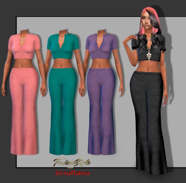 Alpha Top trousers by fusionstylesims4 - The Sims 4 Custom Content