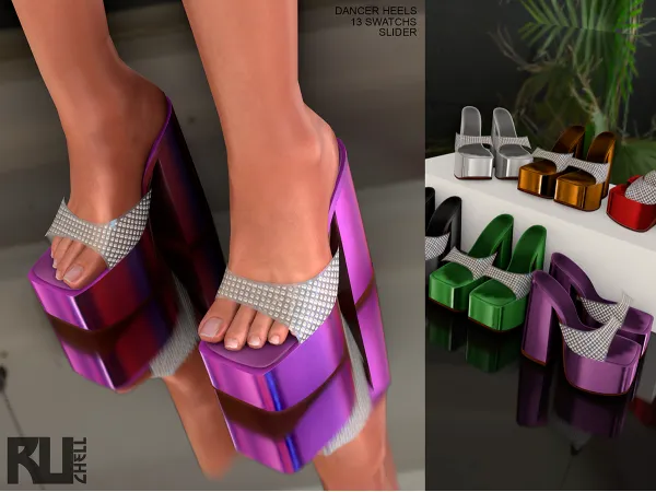 Alpha Dancer Heels by ruchellsims - The Sims 4 Custom Content