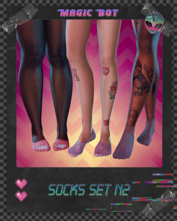 Mix SOCKS SET 2 by simsfinds - The Sims 4 Custom Content