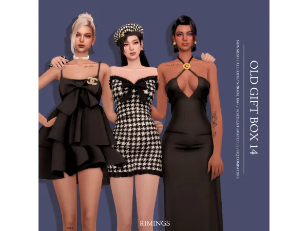 Alpha [RIMINGS] OLD GIFT BOX 14 by RIMINGs - The Sims 4 Custom Content