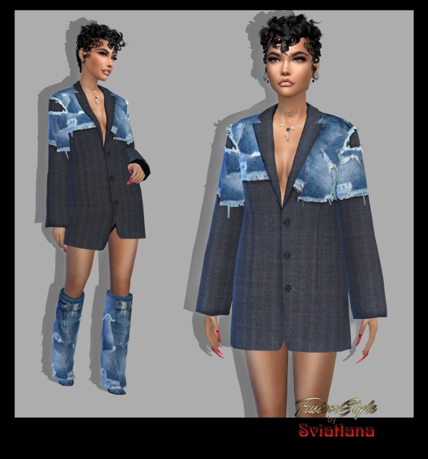 Alpha blazer boots by fusionstylesims4 - The Sims 4 Custom Content