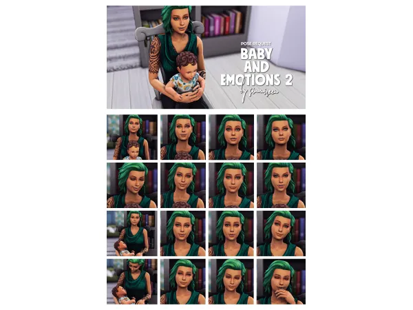 Mix Baby and emotions 2 by simmireen - The Sims 4 Custom Content
