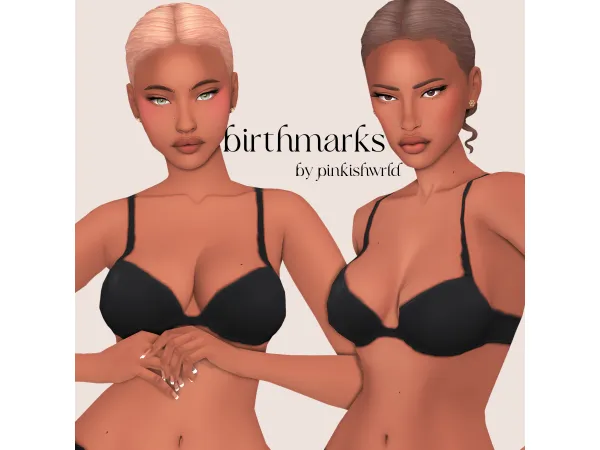 Maxis Match birthmarks by pinkishwrld by PW - The Sims 4 Custom Content