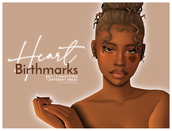Maxis Match Heart Birthmarks by simsfinds - The Sims 4 Custom Content