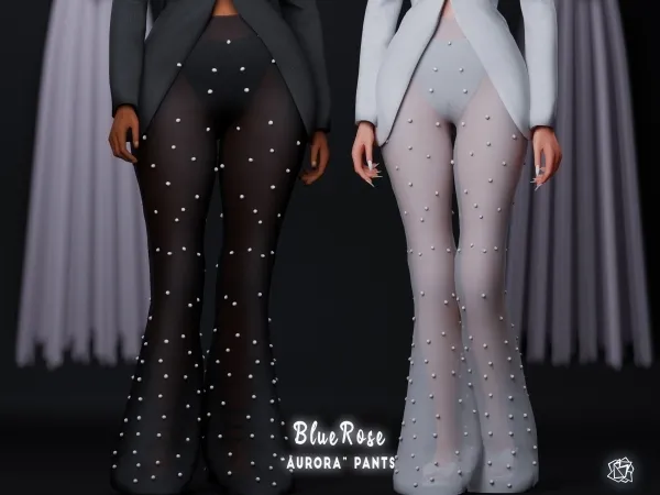 Mix Aurora Pearl Pants Brsims by bluerose-sims - The Sims 4 custom content