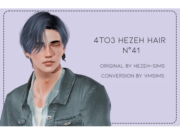 4to3 Hezeh Hair N41 by simsfinds - The Sims 3 Custom Content