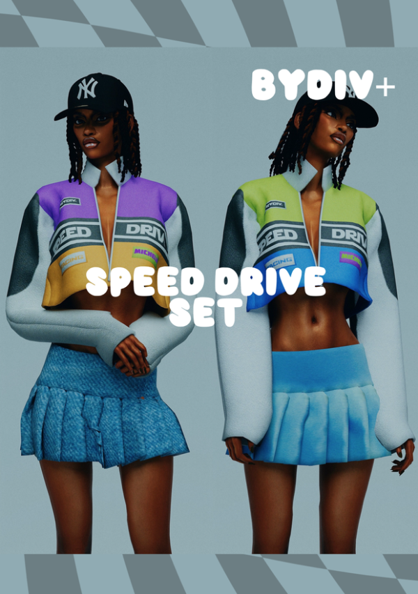 Alpha SPEED DRIVE SET by simsfinds - The Sims 4 Custom Content