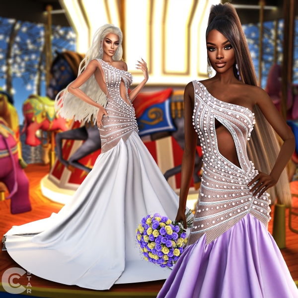 Alpha Bridal Dress with Flowing Tulle cool_content_star by cool_content_star - The Sims 4 Custom Content