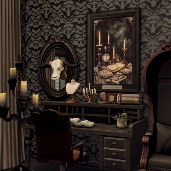 Maxis Match Gothic paintings by simsfinds - The Sims 4 Custom Content
