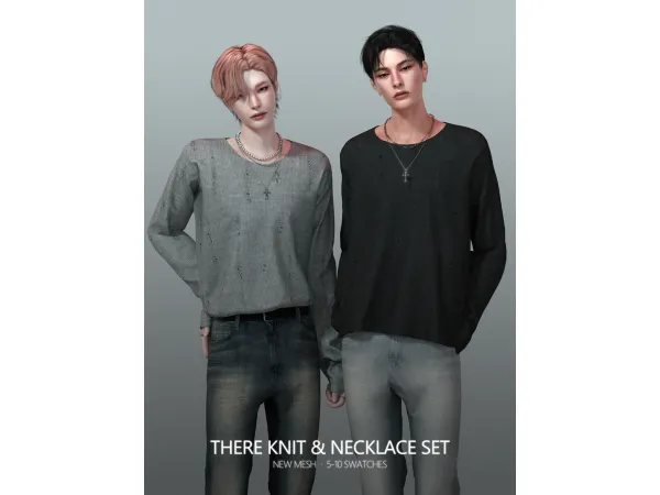 There Knit & Necklace Set by rona_sims