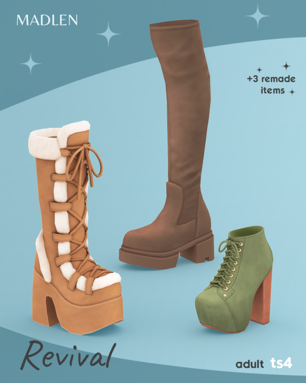 Maxis Match Revival Shoe Set by simsfinds - The Sims 4 Custom Content