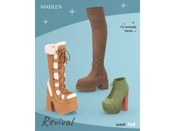 Maxis Match Revival Shoe Set by madlen - The Sims 4 Custom Content