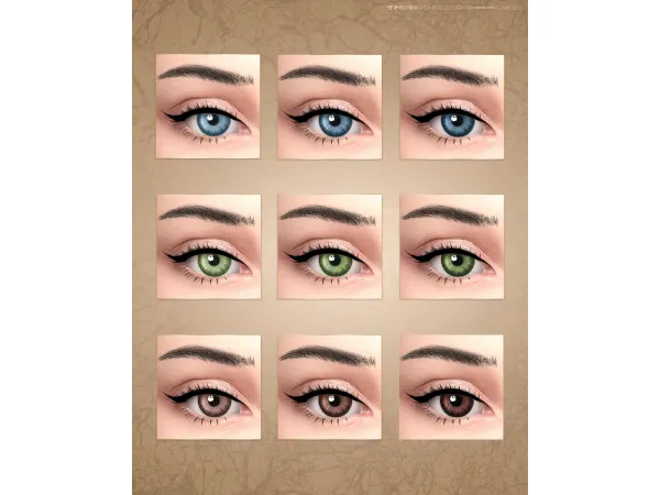Mix Female makeup and genetics by carolldesign - The Sims 4 Custom Content