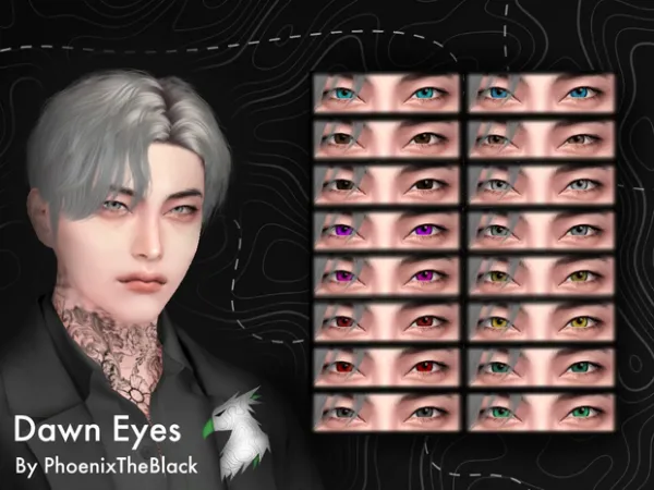 Mix Dawn Eyes by PhoenixTheBlack - The Sims 4 Custom Content
