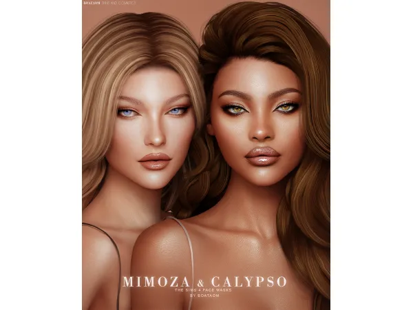 MIMOZA & CALYPSO FACE MASKS AND SKIN OVERLAY by BoatAom