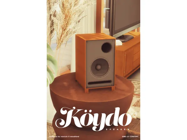 Maxis Match Koydo Speaker by NOSTYLEXWOODLAND - The Sims 4 Custom Content