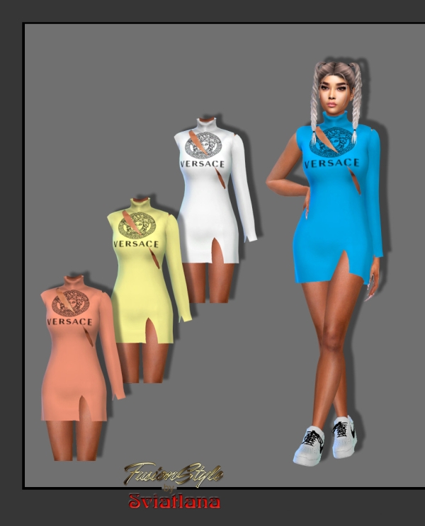 Alpha Dress by fusionstylesims4 - The Sims 4 Custom Content
