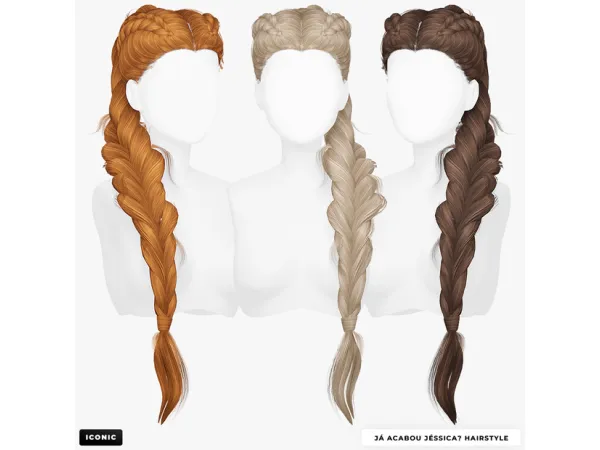 Alpha Já Acabou Jéssica Hairstyle Updated by absolutelyiconic - The Sims 4 Custom Content
