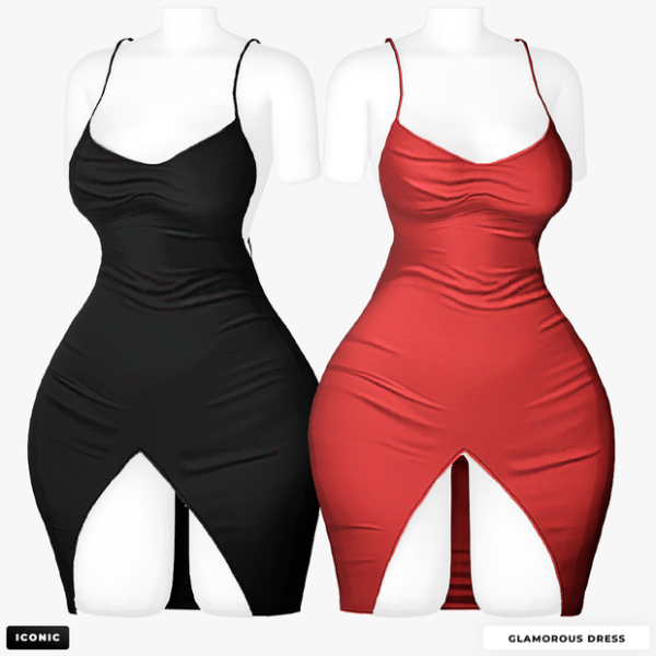 Alpha Glamorous Dress Updated by simsfinds - The Sims 4 Custom Content