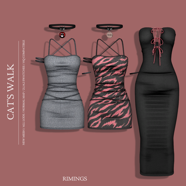 Alpha [RIMINGS] CAT'S WALK by simsfinds - The Sims 4 Custom Content