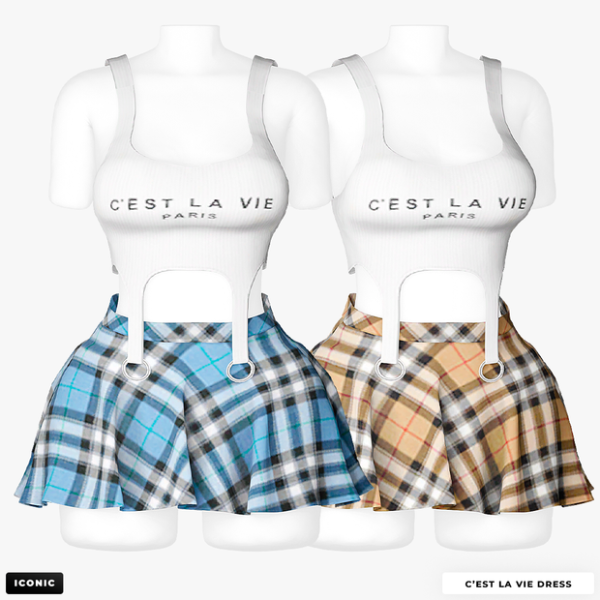 Alpha C'est La Vie Dress Updated by simsfinds - The Sims 4 Custom Content