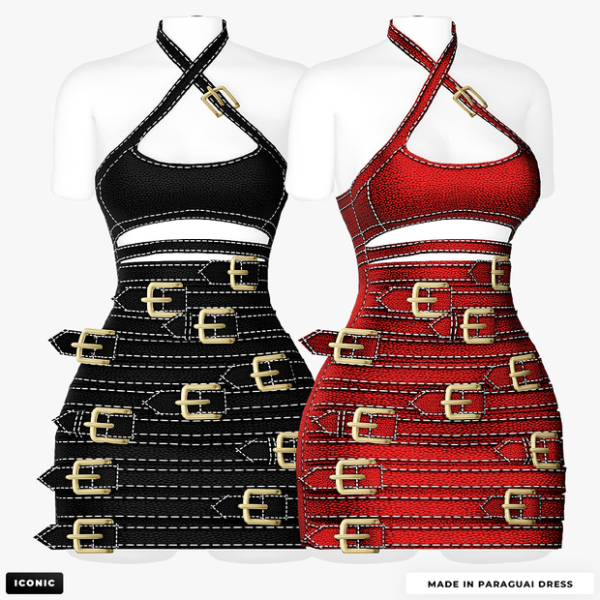 Alpha Made In Paraguai Dress Updated by simsfinds - The Sims 4 Custom Content