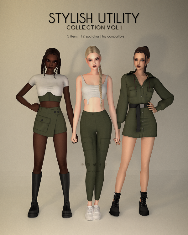 Mix Stylish Utility Collection I Update by luxysims - The Sims 4 Custom Content