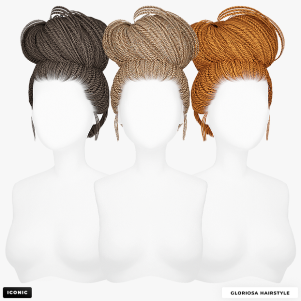 Alpha Gloriosa Hairstyle Updated by simsfinds - The Sims 4 Custom Content