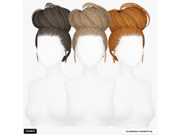 Alpha Gloriosa Hairstyle Updated by absolutelyiconic - The Sims 4 Custom Content