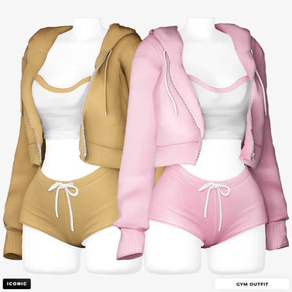 Alpha Gym Outfit Updated by simsfinds - The Sims 4 Custom Content