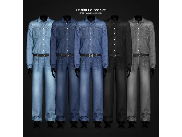 Denim Co-ord Set by gorillax3