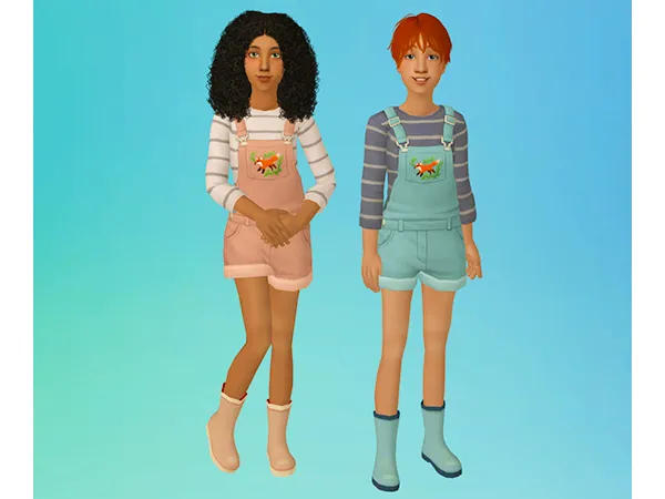 kaluxsims EP11OverallShorts - The Sims 2 Custom Content