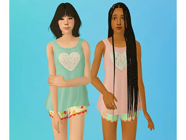 moyokeansimblrs conversion of Anubis Bright Heart top - The Sims 2 Custom Content