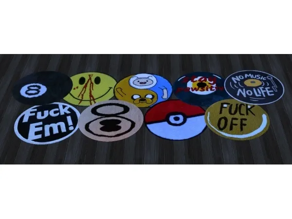 Alpha rugs by fusionstylesims4 - The Sims 4 Custom Content