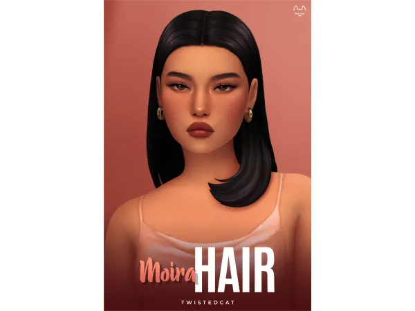Maxis Match Moira Hair by TwistedCat - The Sims 4 Custom Content