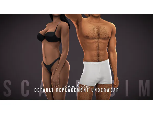 Mix Default Replacement Underwear by scandisim - The Sims 4 Custom Content