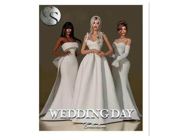 Mix CAMUFLAJE Wedding Day Collection Teaser (6 items) - The Sims 4 Custom Content