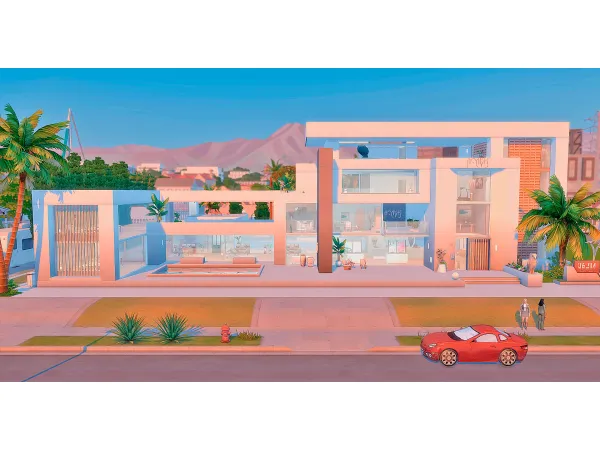 Maxis Match Banana Architecture Studio (2 version NOCC and ) by simsfinds - The Sims 4 Custom Content