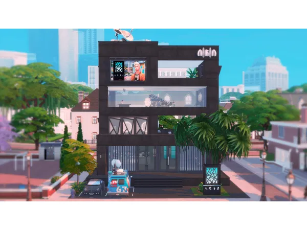 Maxis Match Simworld TV Channel (2 versions No ) by simsfinds - The Sims 4 Custom Content