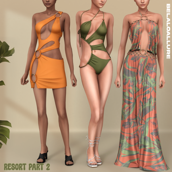 Alpha Belaloallure_Resort collection part 2 by simsfinds - The Sims 4 Custom Content