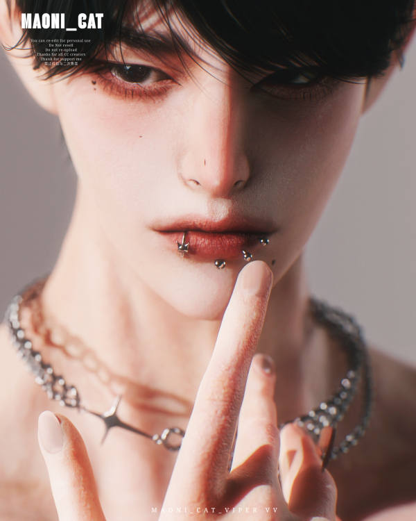 Alpha [Maoni_cat]TS Labret No1 by simsfinds - The Sims 4 Custom Content