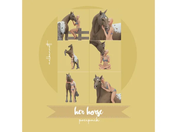 Her Horse Posepack