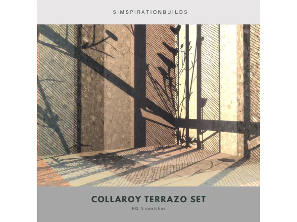 Mix Collaroy Terrazo Set by simspirationbuilds - The Sims 4 Custom Content