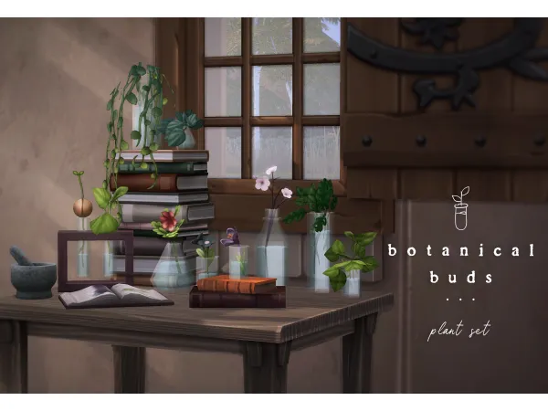 Maxis Match Botanical Buds Sims 4 plant clutter set by magnolianfarewell - The Sims 4 Custom Content