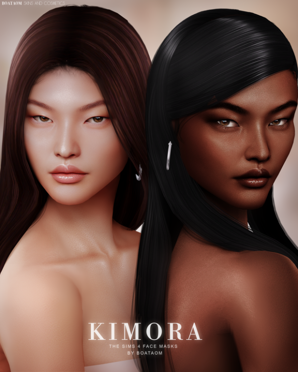 Alpha KIMORA FACE MASKS AND SKIN OVERLAY EARLY ACCESS by simsfinds - The Sims 4 Custom Content