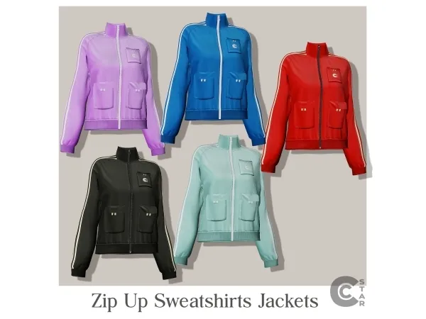 Alpha Run Jacket cool_content_star - The Sims 4 Custom Content