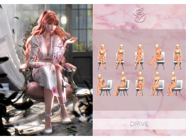 Mix [ROSELIPA] DRIVE by roselipa - The Sims 4 Custom Content