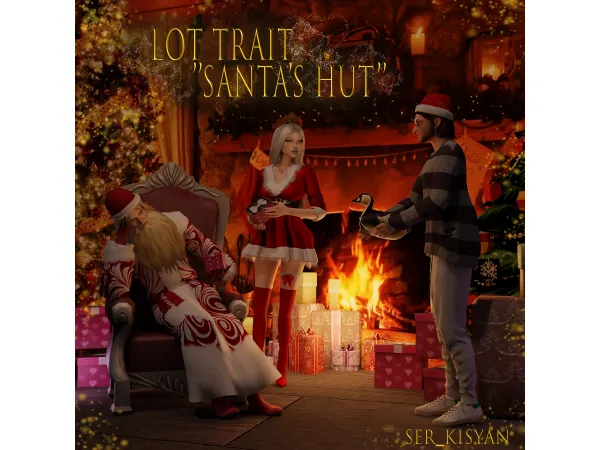 Mix 43173011324431 LOT TRAIT SANTA'S HUT 4317301132443141794326822415 by Ser_Kisyan - The Sims 4 Custom Content