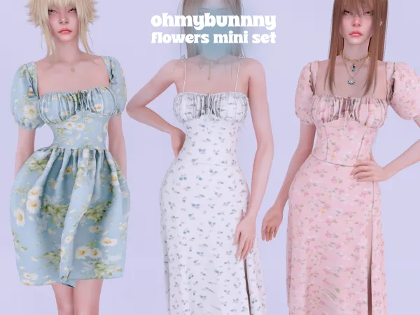 Alpha KITTEN FLOWERS MINI SET by ohmybunnny2 - The Sims 4 Custom Content