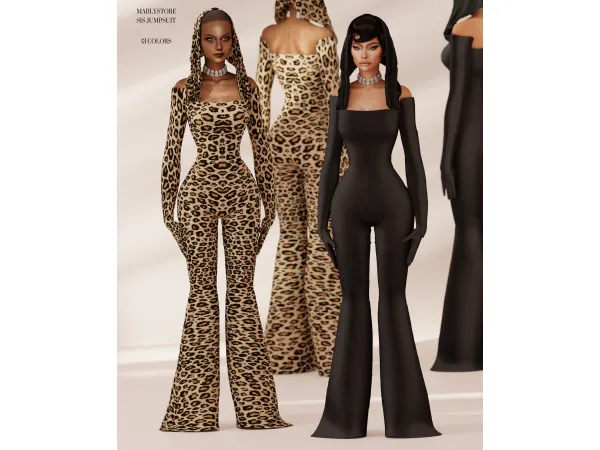 Alpha SIS JUMPSUIT by Mably - The Sims 4 Custom Content